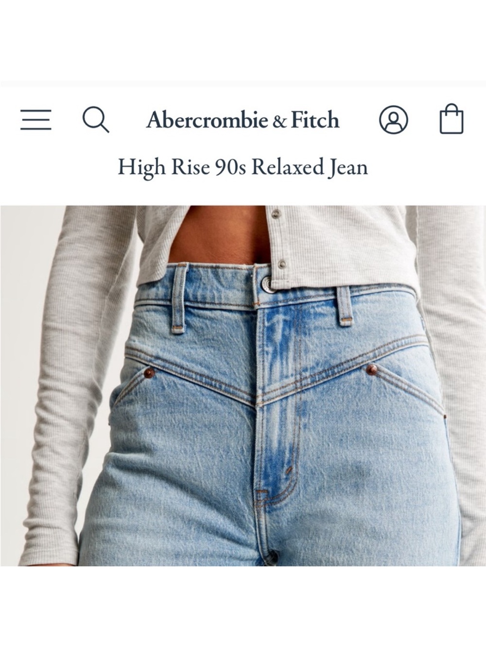 Women's High Rise 90s Relaxed Jean Front Yoke
SKU: 656387121